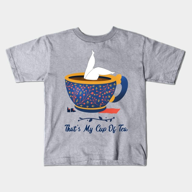 My Tea My Life Kids T-Shirt by Feminist Foodie